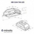 Вытяжка Minola HBI 5204 BL 700 LED