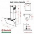 Вытяжка Perfelli DN 5272 D 700 WH LED