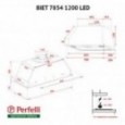 Вытяжка Perfelli BIET 7854 WH 1200 LED