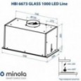 Вытяжка Minola HBI 6673 WH GLASS 1000 LED Line