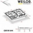 Варочная панель Weilor GM W 644 WH