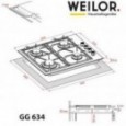 Варочная панель Weilor GG 634 BL