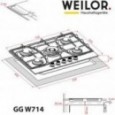 Варочная панель Weilor GG W714 BL