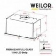 Вытяжка встраиваемая Weilor PBSR 62301 FULL GLASS WH 1100 LED Strip