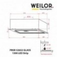 Вытяжка встраиваемая Weilor PBSR 52652 GLASS FBL 1300 LED Strip