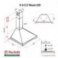 Вытяжка Perfelli K 6122 IV Wood LED