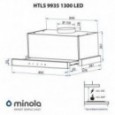 Вытяжка Minola HTLS 9935 BL 1300 LED