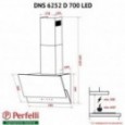 Вытяжка Perfelli DNS 6252 D 700 WH LED