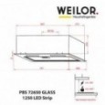 Вытяжка встраиваемая Weilor PBS 72650 GLASS WH 1250 LED Strip