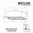 Вытяжка встраиваемая Weilor PBS 52650 GLASS BL 1250 LED Strip