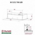 Вытяжка Perfelli BI 5252 BL 700 LED