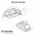 Вытяжка Minola HBI 5204 I 700 LED